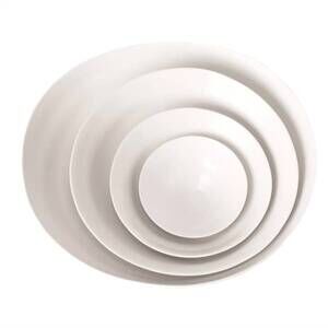 NEW URBAN OASIS medium ripple serving bowl in white